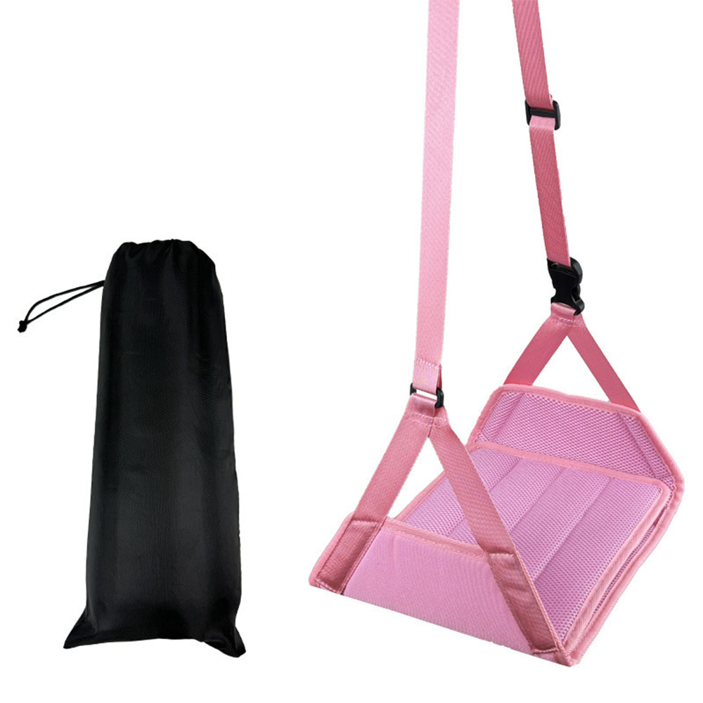 Under Desk Hammock - 調節可能なフットレストハンモック、足のリラックスに最適、携帯用飛行機用フットレスト、収納バッグ付き、デスク下で快適に使えるフットスリング