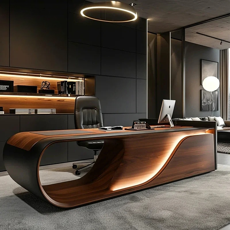 Office Furniture Rental - 新しい中国風の高級エグゼクティブデスク、引き出し付きの高級ラグジュアリー、サイズカスタマイズ可能、社長室に最適