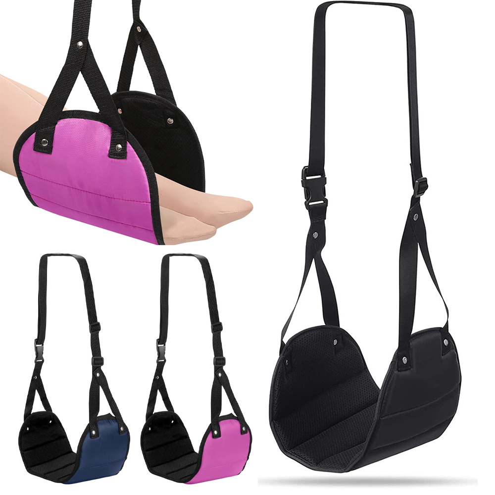 Under Desk Hammock - 飛行機のフットハンモック,最高の飛行機のフットレスト,トラベルアクセサリー,デスク,快適