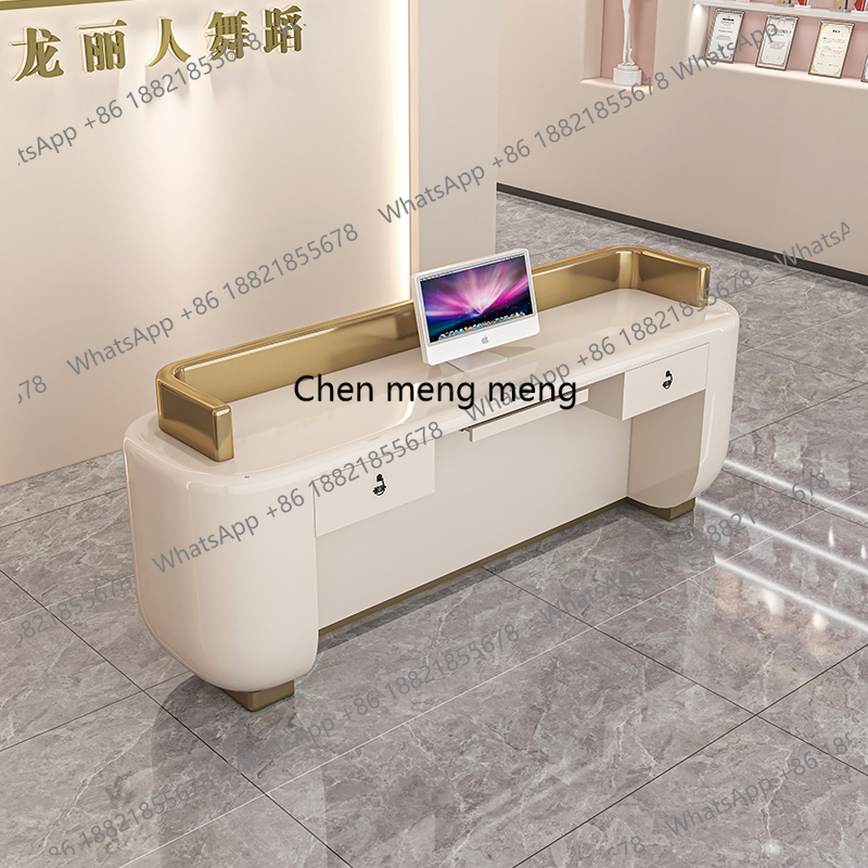 塗装済みバーカウンター 受付デスク 美容室相談所 企業店舗  - Reception Desk Counter のレビューと価格