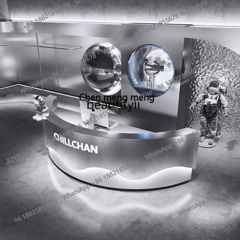 シンプルモダンなステンレス製レジカウンター、衣料品店、ビリヤ - Reception Desk Counter のレビューと価格