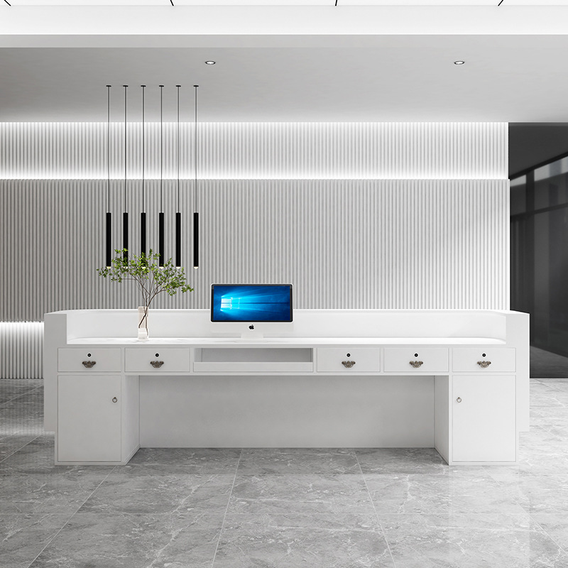 シンプルな美容室のレジカウンター、医療美容クリニックの受付カ - Reception Desk Counter のレビューと価格