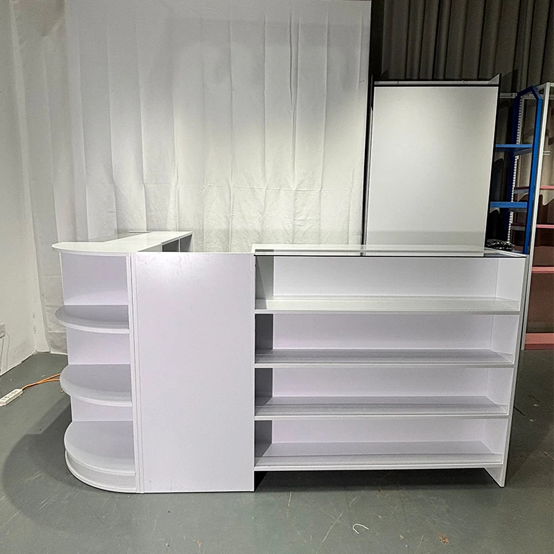 カスタムHIKUYA特価MDFボード受付デスク兼キャッシャー - Reception Desk Counter のレビューと価格