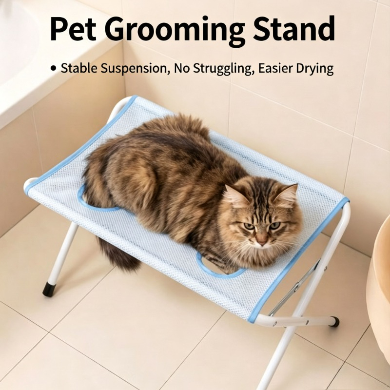 ペット用ハンモック、小型犬猫用爪切り・入浴台固定用具、傷防止 - Under Desk Hammock のレビューと価格