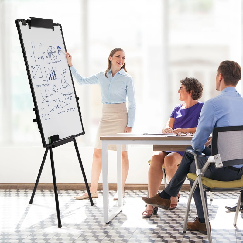 三脚ブラケットホワイトボードイーゼル、調節可能で繰り返し書け - Whiteboard Easel Tripod のレビューと価格