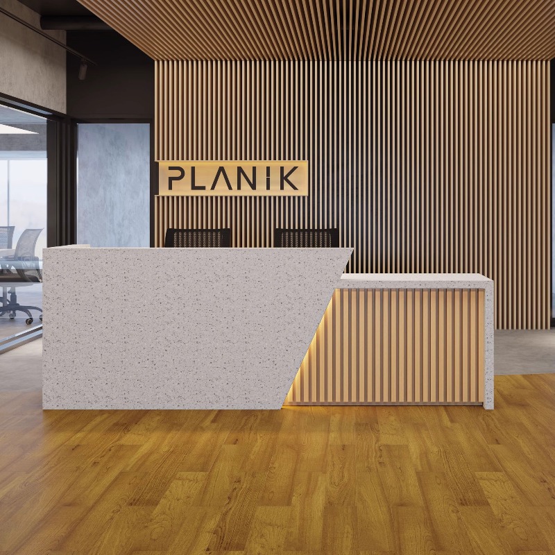 会社のフロント、受付、衣料品店、黒いレジ、歯科カウンター、ホ - Reception Desk Counter のレビューと価格