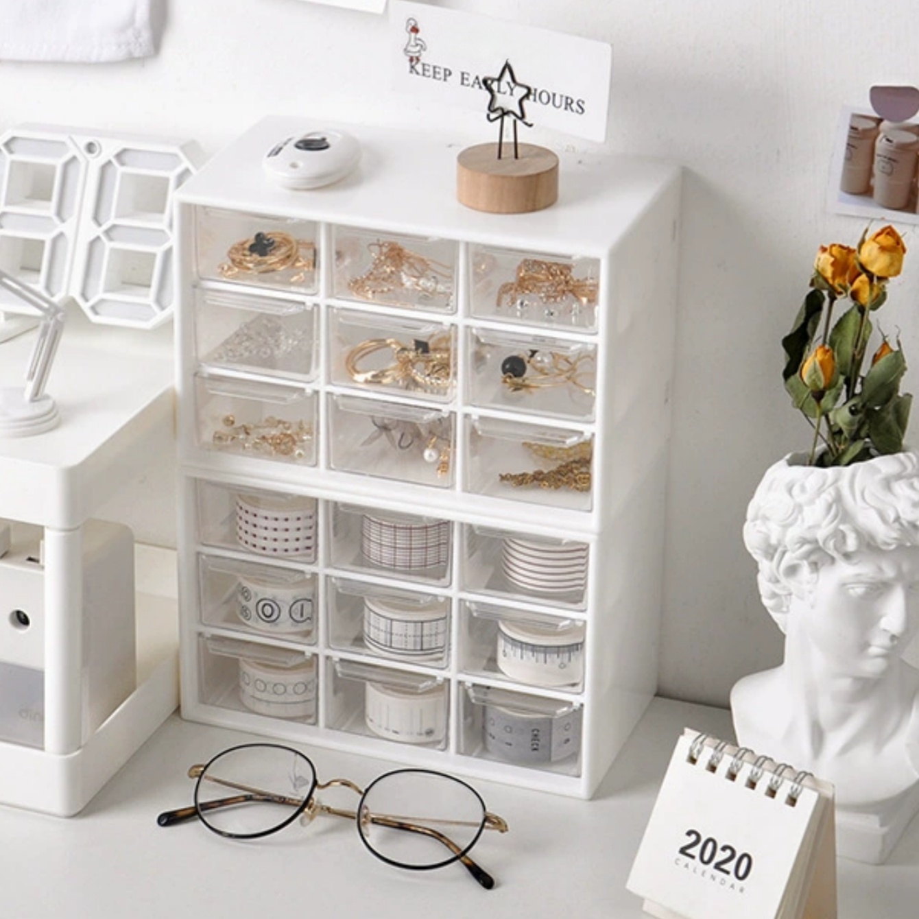 ビーズ材料収納ボックス。 9グリッド引き出し式収納ボックスは - Office Furniture Brands のレビューと価格