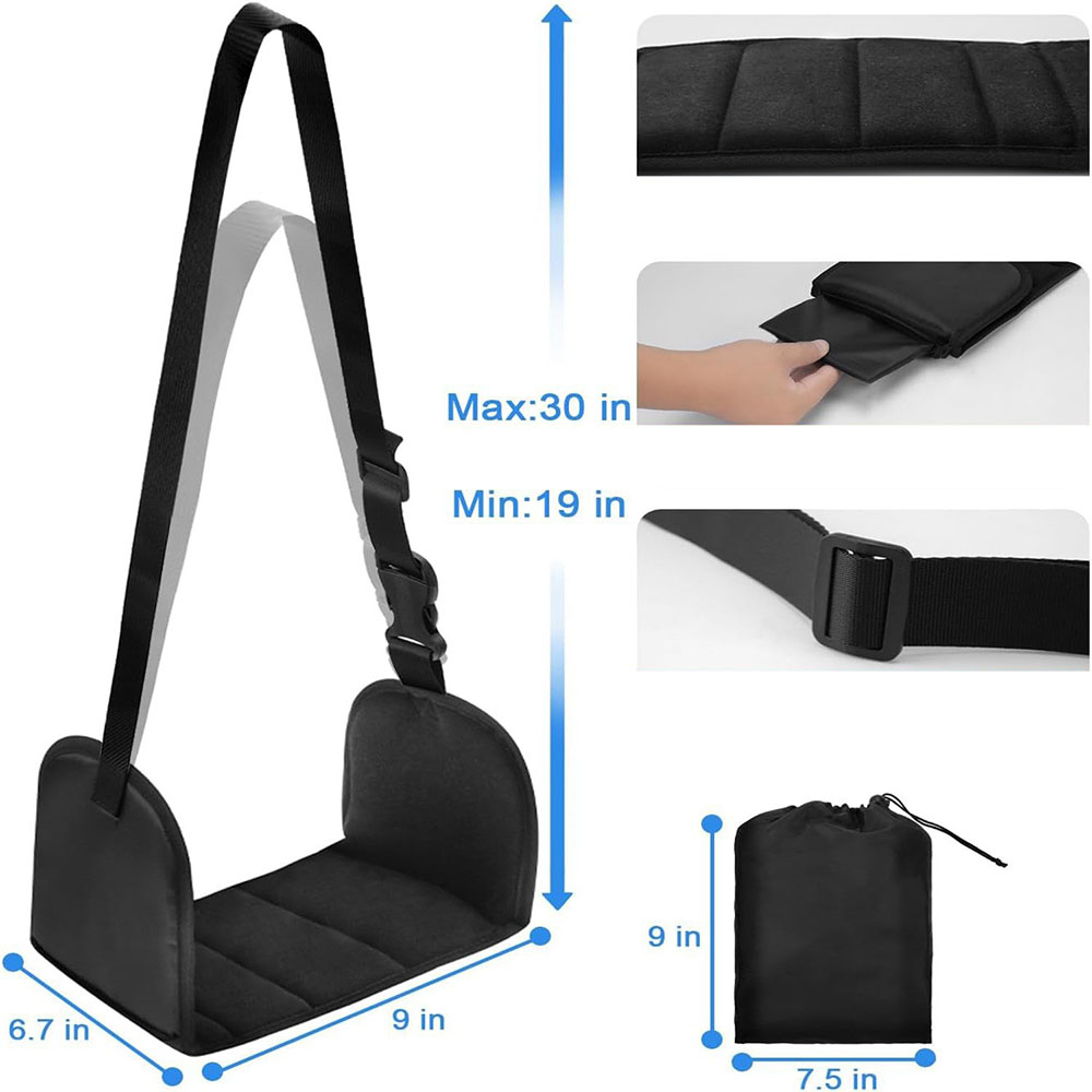 調節可能なフットレストハンモック、収納バッグ付き、携帯用デス - Under Desk Hammock のレビューと価格