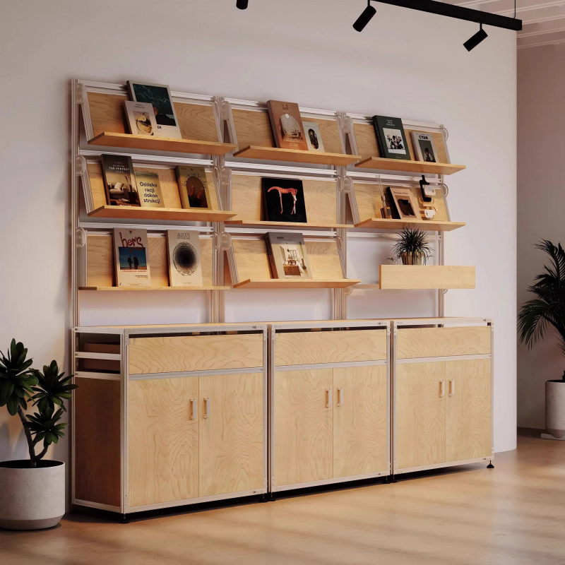 カスタムコーヒーショップ家具 モダンディスプレイ収納ラック  - Office Furniture Home のレビューと価格