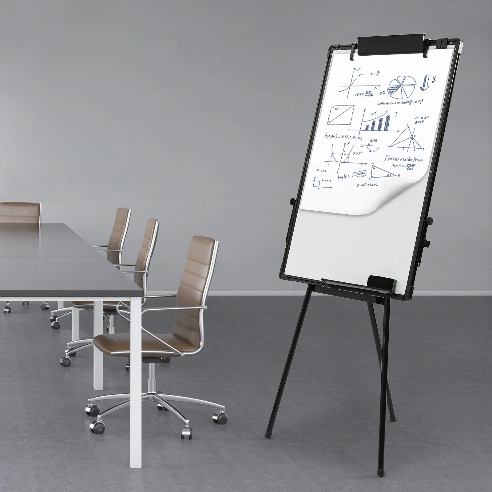 スタンド式ホワイトボード、36×24インチ三脚式磁気ドライイ - Whiteboard Easel Tripod のレビューと価格