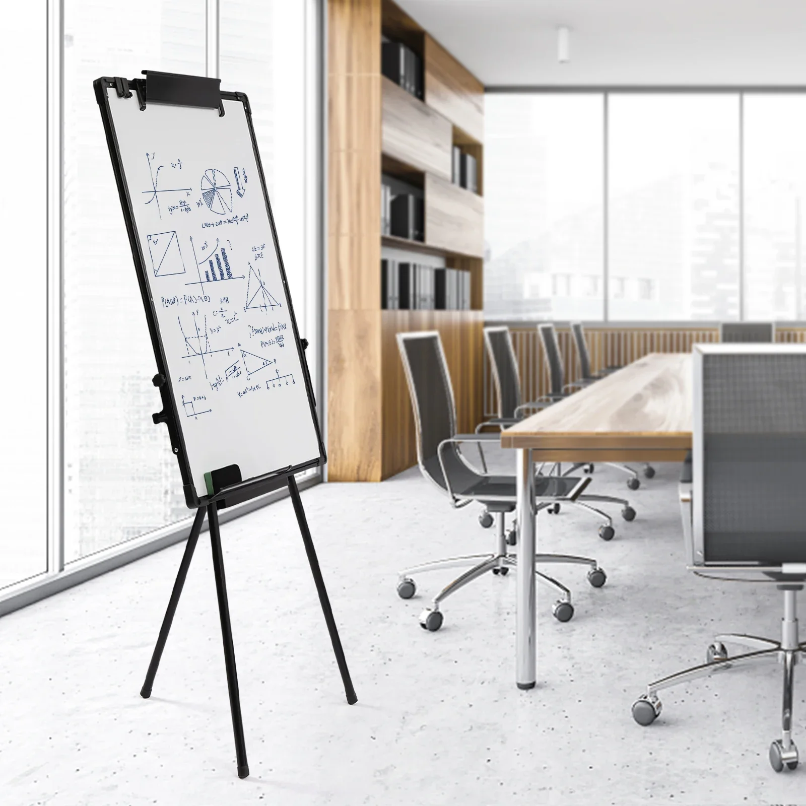 スタンド式ホワイトボード、36×24インチ三脚式磁気ドライイ - Whiteboard Easel Tripod のレビューと価格