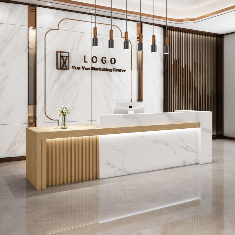 会社の受付カウンター、チェックアウトカウンター、衣料品店、ヴ - Reception Desk Counter のレビューと価格